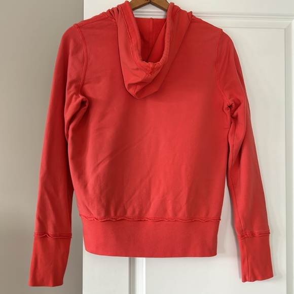 VTG POLO Ralph Lauren Americana Orange Full Zip Hoody Embroidery w MEASUREMENTS - Picture 8 of 11